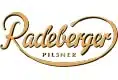 The Radeberger Pilsner logo features the brand name in gold script above the word Pilsner in uppercase letters.
